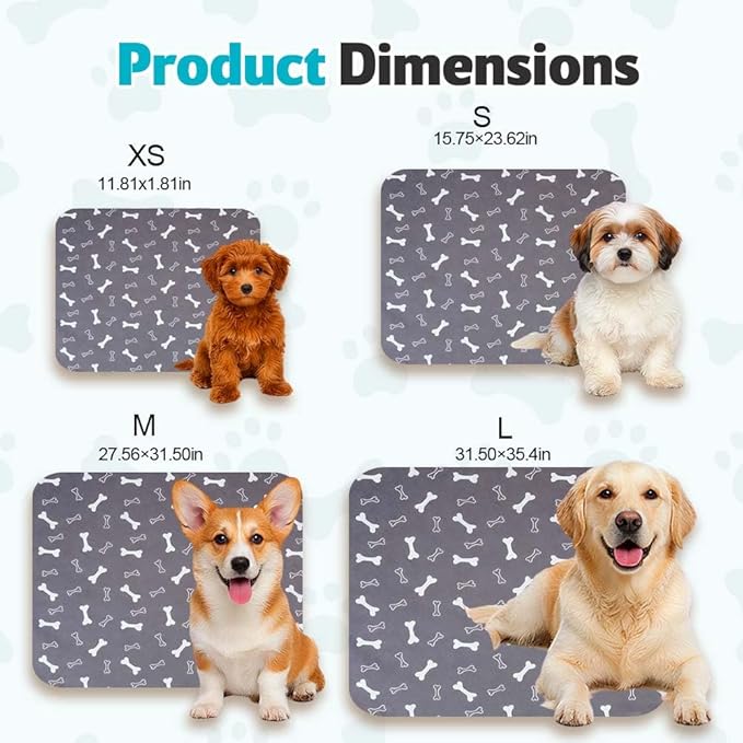 Puppy Pads for Dogs, 2026 New Washable Puppy Pads with Pheromones, Pee Pads for Dogs & Cats, Durable Leak-Proof & Anti-Slip Pet Training Pads for Home & Travel, Reusable (Red, 11.8" x 11.8")