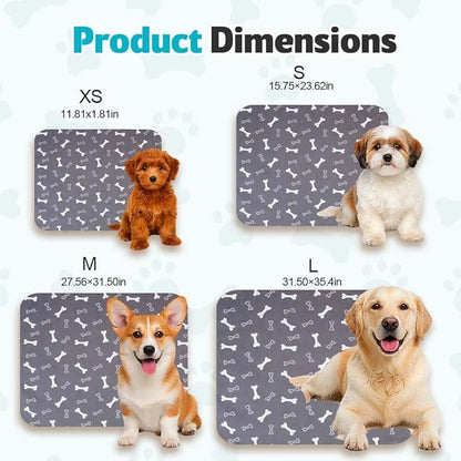 Puppy Pads for Dogs, 2026 New Washable Puppy Pads with Pheromones, Pee Pads for Dogs & Cats, Durable Leak-Proof & Anti-Slip Pet Training Pads for Home & Travel, Reusable (Red, 11.8" x 11.8")