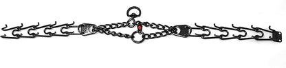 Herm Sprenger Black Stainless Steel Prong Dog Training Collar with Swivel Pet Pinch No-Pull for Dogs Anti Pull 3.2 mm x 23 in