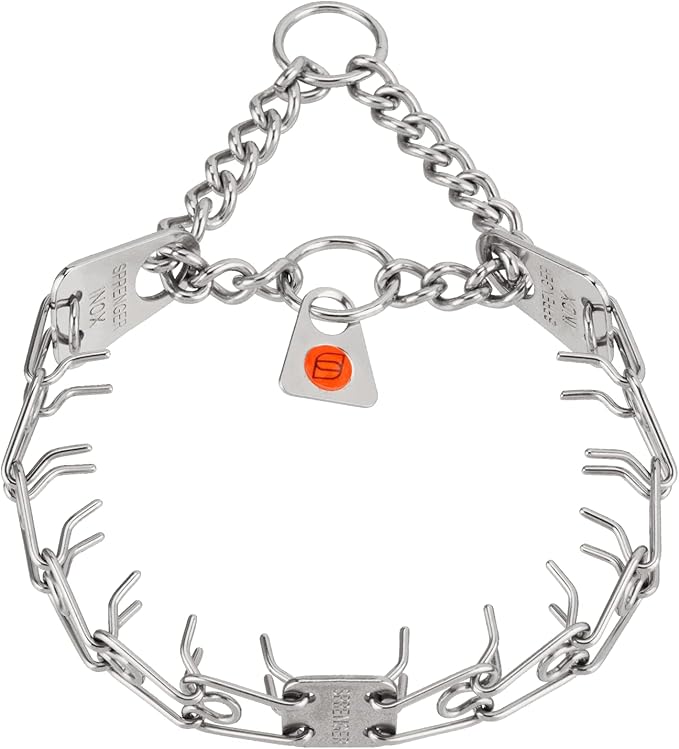 Herm Sprenger Stainless Steel Prong Dog Training Collar Ultra-Plus Pet Pinch Collar No-Pull Collar for Dogs Anti Pull Training Collar Made in Germany 2.25mm x 16in Small