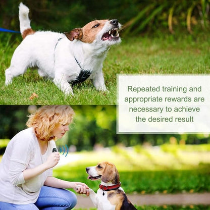 Ultrasonic Dog Barking Deterrent,MODUS 2 in 1 Dog Training and Bark Control Device,Anti-Barking Device,Barking Silencer Anti Bark Device for Dogs, Safe for Dogs,No Need to Shout or hit,Indoor&Outdoor