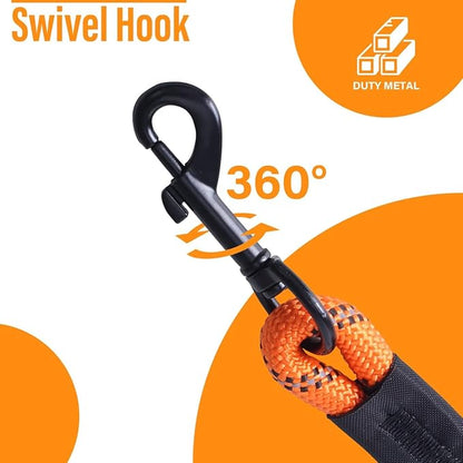 Long Leash for Dogs 10ft 16ft 30ft 50 Feet 100 Foot Tie Out Check Cord Recall Obedience Rope Lead Extra Longline Long Dog Leash for Small Medium Large Dogs Outdoor Training Camping Tracking