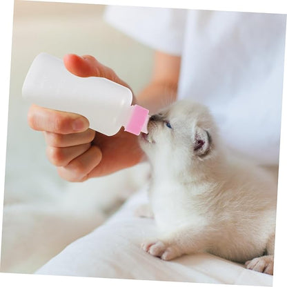 WOONEKY Puppy Feeding Bottle Set Portable Milk Container for Kittens and Puppies Food-Grade Lightweight Nursing Tool for Small Pets Safe and Durable