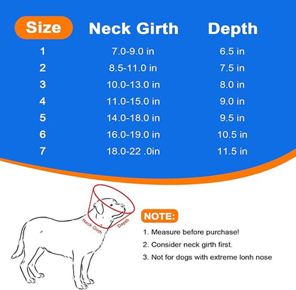 Breathable Mesh Dog Cone Collar for Surgery, Soft Elizabethan Recovery Alternative to Stop Licking,Pet Neck Collar for Large Medium Small Breeds(Grey,7)