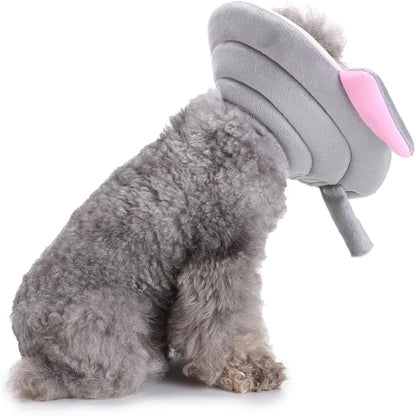 Pet Recovery Collar,Dog Protective E-Collar Soft Dog Cone Breathable Secure Lovely Collar for Puppy Small Medium Dogs (S-Neck: 30-33cm, Elephant)