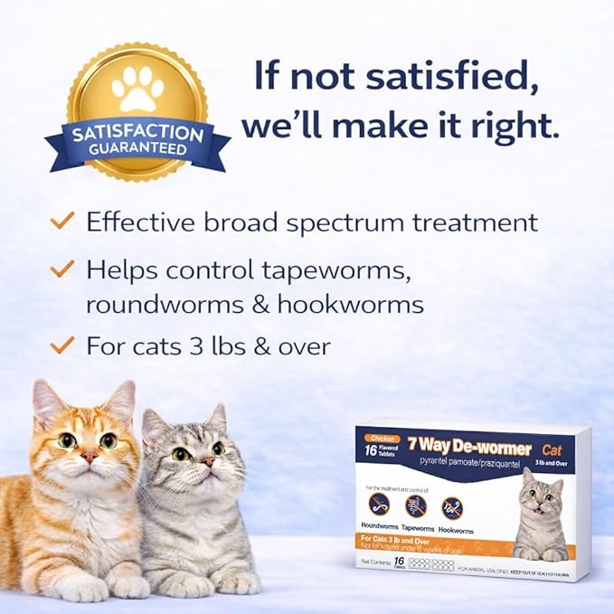 PET Chewable Tablets – pyrantel pamoate & praziquantel
