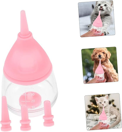 Happyyami Silicone Puppy Feeder Bottle Kitten Milk Feeder Cat Nursing Bottle Easy Cleaning Design