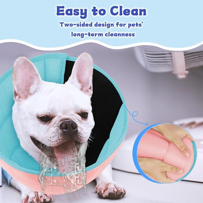 Mosago Soft Dog Cone Collar after Surgery Alternative for Dogs to Stop Licking, Comfort Collars for Large/Medium/Small Pet, Adjustable Elizabethan Neuter Recovery E Cones of Shame Neck & Head Ecollars