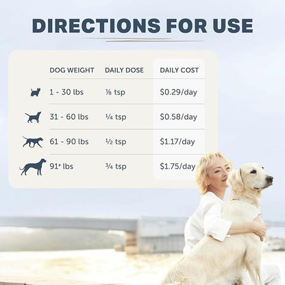 Four Leaf Rover Bifido for Fido - Dog Probiotics for Digestive Health and Gut Health and Immune Balance - 50 Billion CFU - Veterinarian Formulated - 30 Day Large Dog Supply