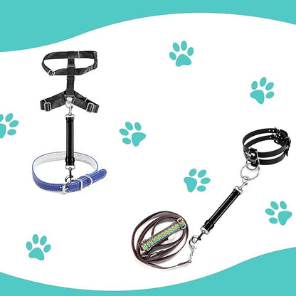 Dog Safety Collar Clip Backup Clip Bathtub Leash,Dog Backup Safety Strap Adjustable Reflective Double Ended Clasp Leash Connector (2 Pcs Thickening)