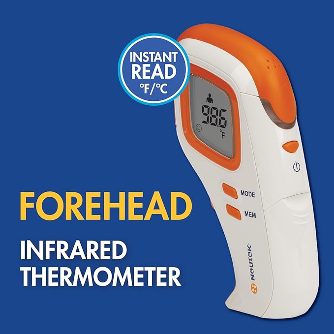 Veridian Healthcare Forehead Touch-Free Infrared Thermometer | Non-Contact | Body & Object Measurements | Instant Results | Fever Indicator