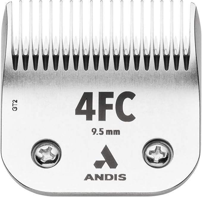 Andis 72620 ceramicEDGE Detachable Blade Size 4FC – Carbon Steel Pet Clipper Blade, 3/8" Cut Length, Professional Grooming Performance