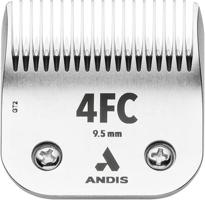 Andis 72620 ceramicEDGE Detachable Blade Size 4FC – Carbon Steel Pet Clipper Blade, 3/8" Cut Length, Professional Grooming Performance