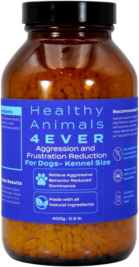HA4E - Calming Tablets for Stressed and Aggressive Dogs - Reduce Dog Aggression & Promote Relaxation - All-Natural, Homeopathic Remedy - Tablets, Kennel Size (Extra Large)