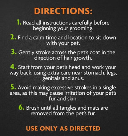 FURminator Dog/Cat Grooming Rake, Grooming Tool, Removes Loose Hair and Tangles, Gray