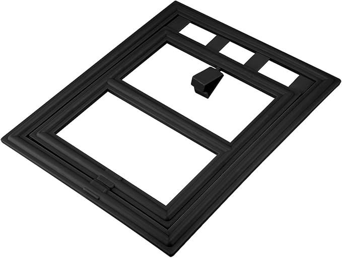 Pet Door, Sturdy Doggie Pet Door, Doggy Doggie Door, Screen Window Gate, Interior and Exterior Doors for Pet Lovers (L Day Style)