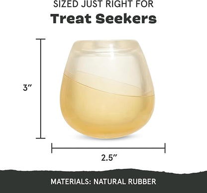 Barkbox Tipsy Toast Glass – Treat Dispensing Dog Toys – Puppy and Pet Toys for Medium to Large Dogs