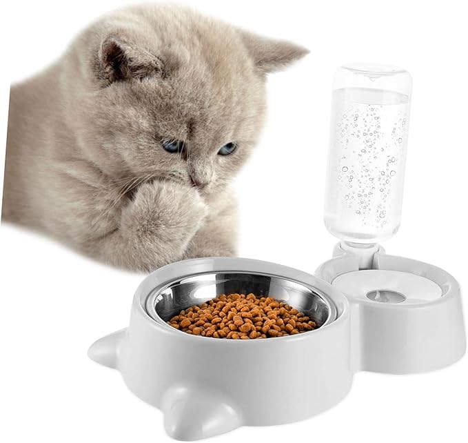 ORFOFE Stainless Steel Dog Bowl Insulated Automatic Water Dispenser Pet Feeder Pet Supplies