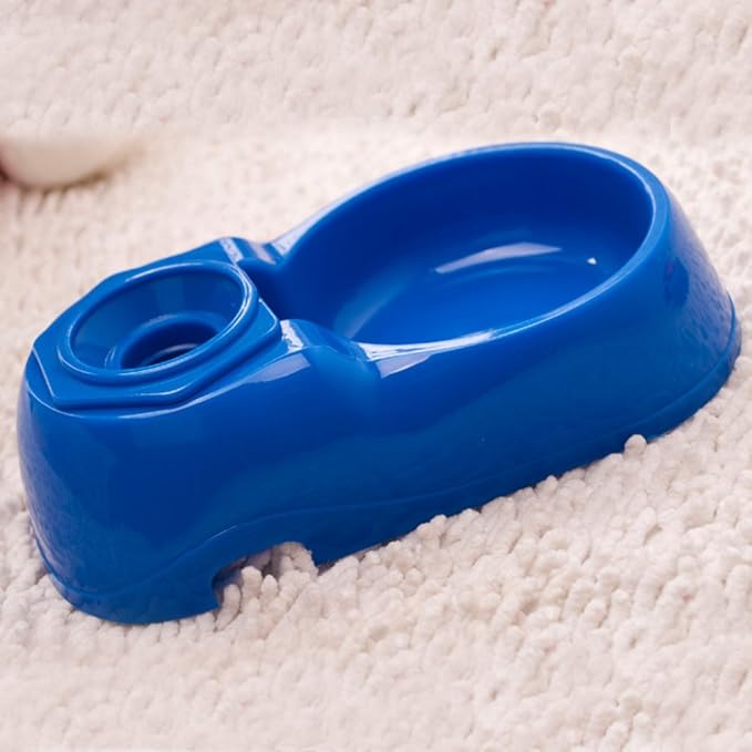 Pet Dog Puppy Cat Automatic Water Dispenser Food Dish Bowl Feeder (Blue)