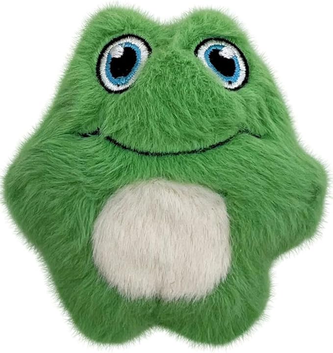 KONG Snuzzles Kiddos Mini Extra Small Dog Toy - Soft Plush Squeaky Toy for Small Dogs & Puppies (Frog/Duck Combo)