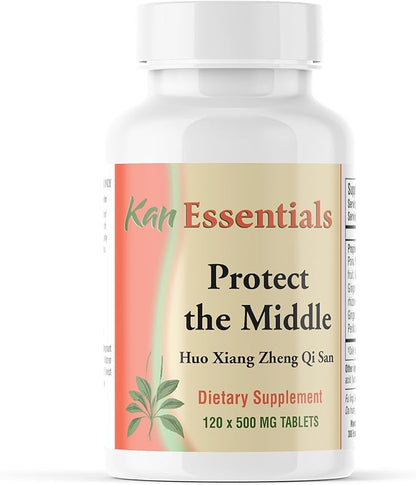Kan Herb Company Protect The Middle – Traditional Chinese Herbal Blend for Dogs and Cats to Support Digestion, Appetite, and Gut Comfort, Herbal Supplement for Pets, 120 Tablets