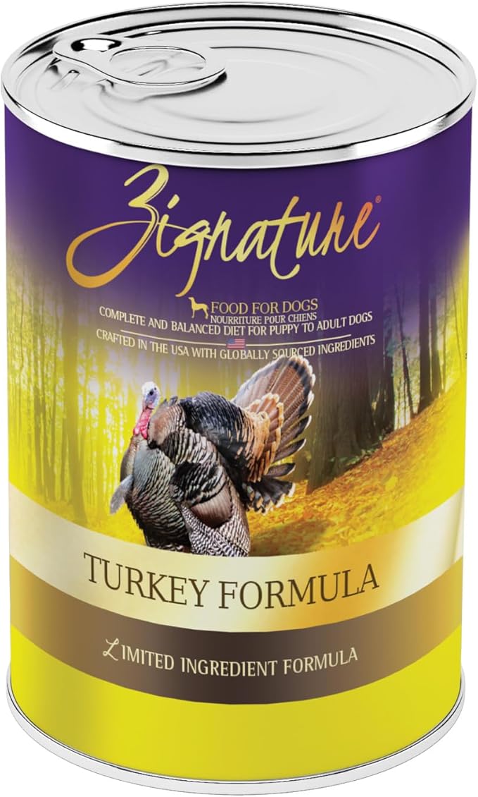 Zignature Turkey Formula Grain-Free Wet Dog Food 13oz, case of 12