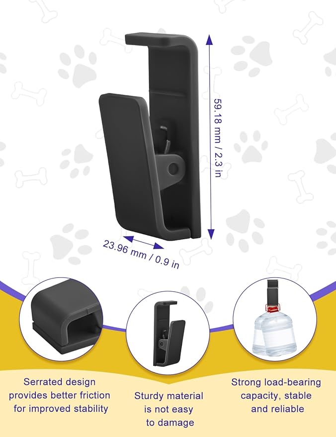 6 Pcs Dog Pee Pad Holder, Potty Training Dog Pee Pad Holder for Leg-Lifting Marking Dogs Indoor Training Pad Holder for Small & Large Size Wee Wee Pad with Nano Gel Strip, Black