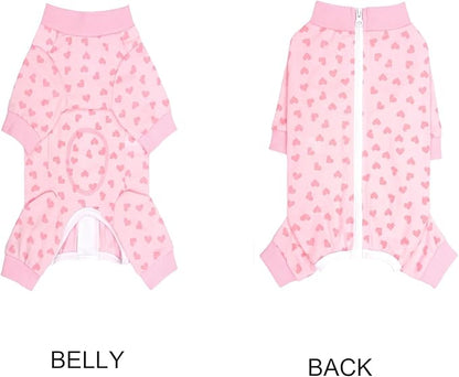 Surgery Recovery Suit for Small Medium Dogs, Long Sleeve Dog Onesie for Surgery Female Dogs Pajamas Abdominal Wound Bandages Surgical Suit Recovery Suit for Shedding Skin Disease