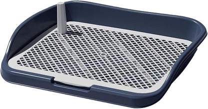 Dog Toilet Pee Pad Holder Indoor Dog Training Toilet Dog Potty Tray Training Pad for Home Use Garden Porch Hospital, Navy Blue