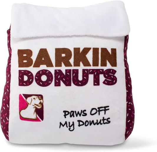 Fringe Studio Plush Dog Toy, BARKIN Donuts Donut Bag(289735)