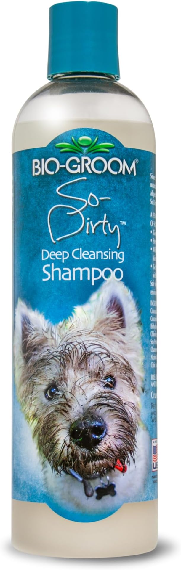 Bio-Groom So-Dirty Dog Shampoo - Quick Rinse Pet Shampoo, Dog Bathing Supplies, Puppy Wash, Grooming Supplies, Cruelty-Free, Made in USA - 12 fl oz 1-Pack