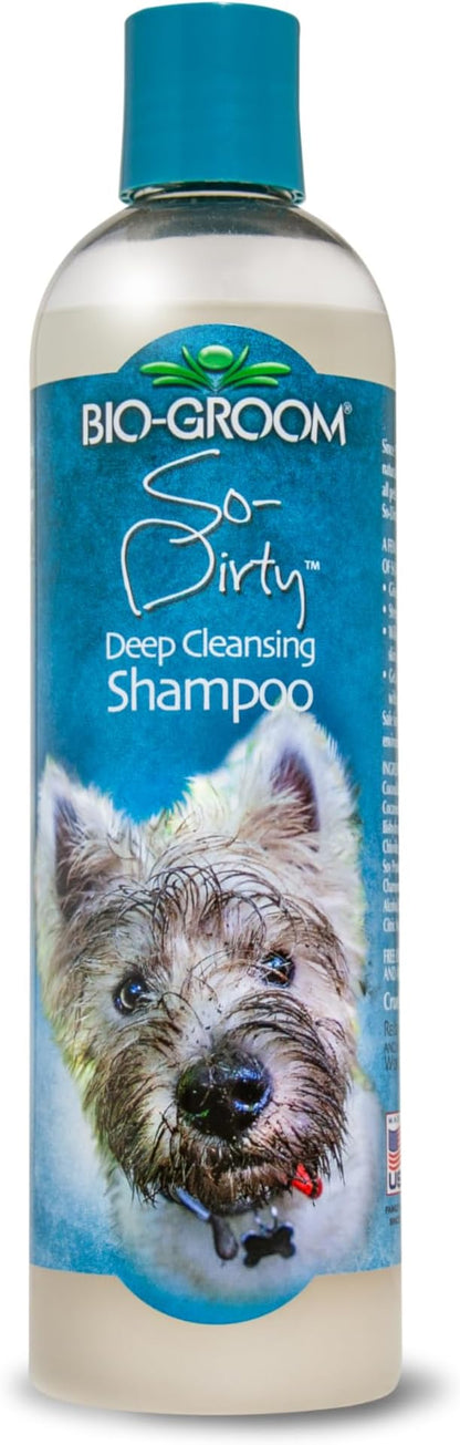 Bio-Groom So-Dirty Dog Shampoo - Quick Rinse Pet Shampoo, Dog Bathing Supplies, Puppy Wash, Grooming Supplies, Cruelty-Free, Made in USA - 12 fl oz 1-Pack