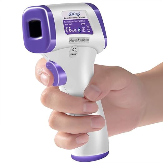 eZthings Thermometer Heavy Duty Infrared Forehead Non-Contact for Medical Offices, Hospitals, Physicians