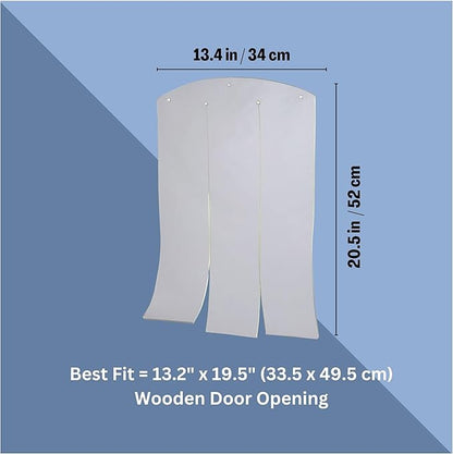 Trixie Vinyl Dog Door Flap, Fits 13.2 x 19.5-in Wooden Dog House Opening, Replacement Doggie Door Curtain Flap for Wooden Doghouses