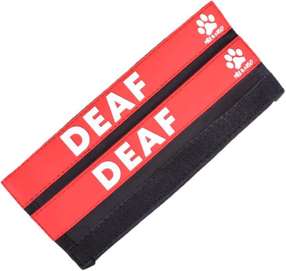 Max and Neo Leash Sleeves Deaf - We Donate 1 for 1 to Dog Rescues for Every Product Sold (2 Sleeves, Deaf)