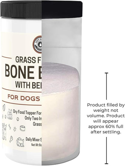 Bone Broth for Dogs and Cats with Beef Liver – Human Grade Grass Fed Beef Bone Broth Powder for Pets – Dog Food Toppers for Picky Eaters - Supports Joints & Gut Health – Freeze Dried Liver - 8oz