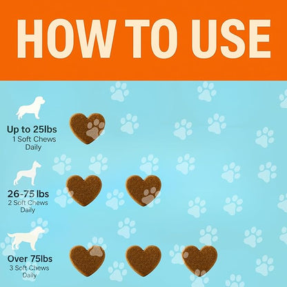 Dog Allergy Relief Chews – Anti-Itch Skin & Coat with Probiotics, Omega 3 & Colostrum – Itchy Skin, Paw Licking & Seasonal Allergies Support – Salmon Flavor – 100 Soft Chews