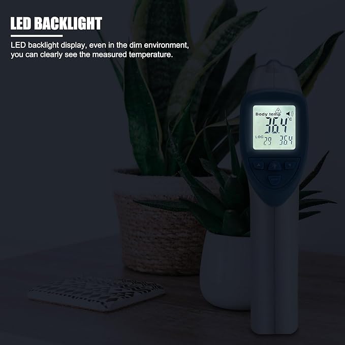 Pet Thermometer, High Precision Veterinary Infrared Thermometer Blue Non-Contact Digital Thermometer for Pig Sheep Horse Dog