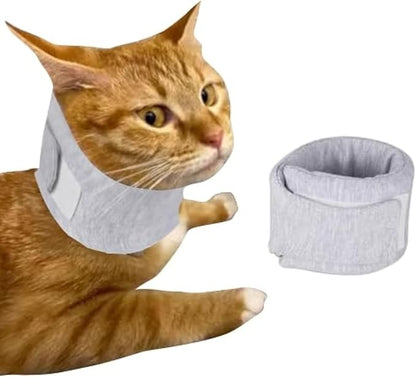 Cat Neck Brace Cover -Adjustable Elizabethan Collar for Post Surgery Recovery, Anti-Lick Wound Protective Cervical Cone for Small Medium Large Dogs Cats (Neck Girth 5.9-12.6" Depth3.9