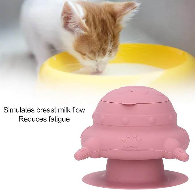 Silicone Puppy Milk Feeder 4 Nipples Small Puppy Nursing Station, Puppy Bottles Simulates Mother's Milk, Feeding Multiple Young Animals, Suitable for Pet Owners