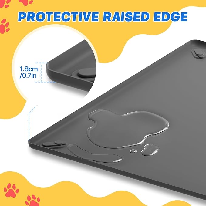 Pawinner 41PCS Puppy Pee Pad Holder Set for Dog, Non-Slip Silicone Dog Puppy Pad Holder for 24.4" x 24.4" Training Pads, High Edge Pee Pad Tray with 4 Magnetic Holder Clamps and 40pcs Puppy Potty Pad