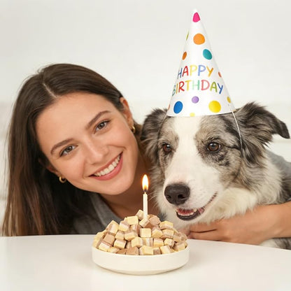 MON2SUN Triple-Layer Freeze Dried Cat & Dog Treats, Chicken, Egg & Chicken Liver Recipe Cube, Grain-Free High Protein Snacks, All Natural Food Topper or Training Rewards, 5.6oz