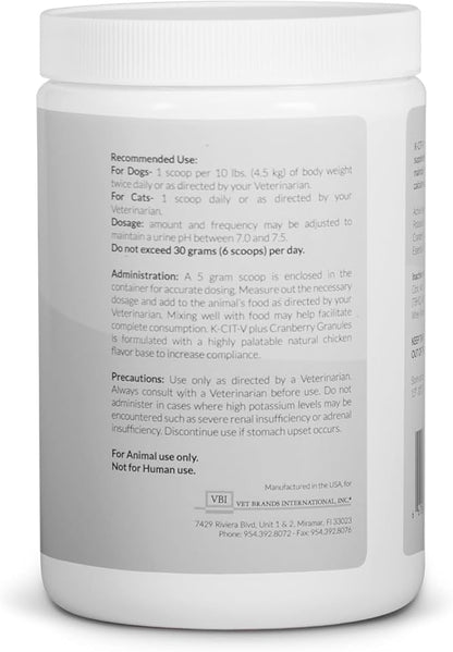 K-CIT-V Plus Cranberry 300 gm Granules for Dogs and Cats (Pack of 2)