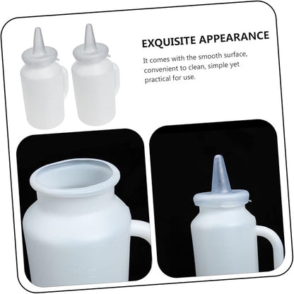 POPETPOP 2pcs Bottle Kitten Milk Feeder Puppy Milk Replacer Nipples for Pet Nursing Bottle