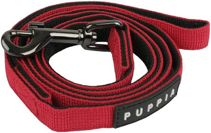 Puppia Two Tone Dog Lead Strong Durable Comfortable Grip Walking Training Leash for Small & Medium Dog, Pink, Large