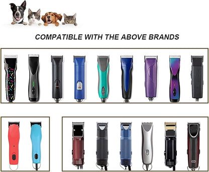 Professional Detachable Pet Dog Grooming Blades-Size 4FW Dog Grooming Wide Blade,Cutting Length 3/8",Compatible with Andi-s,Oster A5,Wahl km10 Clippers