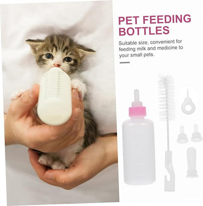 Abaodam Pet Bottle Puppy Feeder Dog Cat Milk Feeding Bottle Reusable Nursing for Small Pet Supply