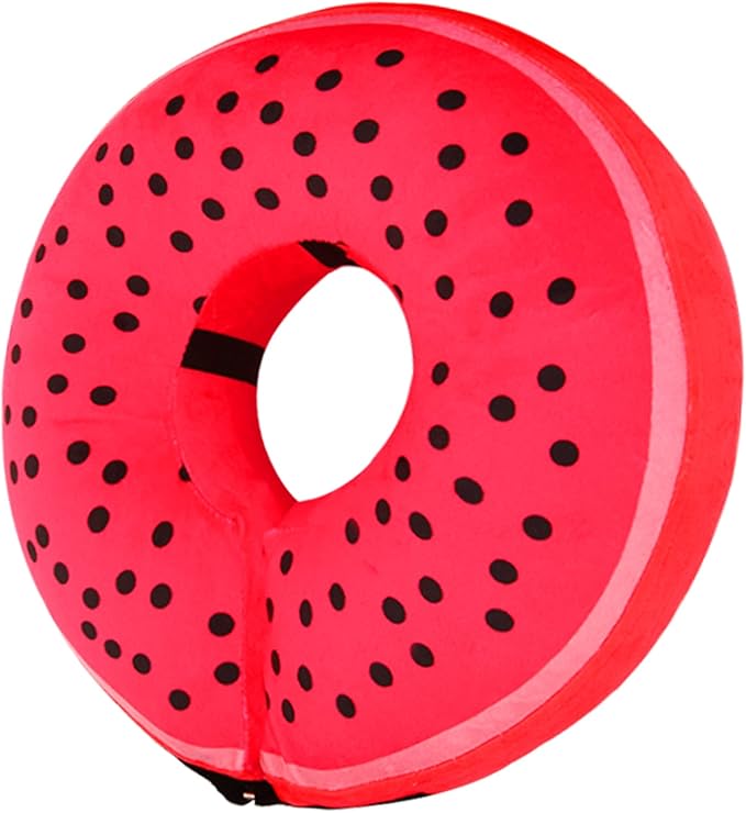 Pitaya Inflatable Dog Donut Collar, Soft Recovery Cone for Large, Medium & Small Dogs & Cats, Adjustable E Collar, Does not Block Pet Vision