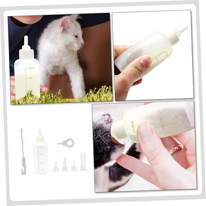 BESPORTBLE 1set Pet Feeding Bottles Set Cat Feeding Bottle for Kitten Milk Kitten for Nursing Small Nursing Pet Supply