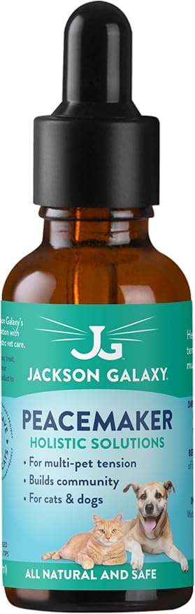 Jackson Galaxy: Peacemaker (2 oz.) - Pet Solution - Promotes Sense of Community - Can Reduce Aggression, Tension, & Jealousy - All-Natural Formula - Reiki Energy